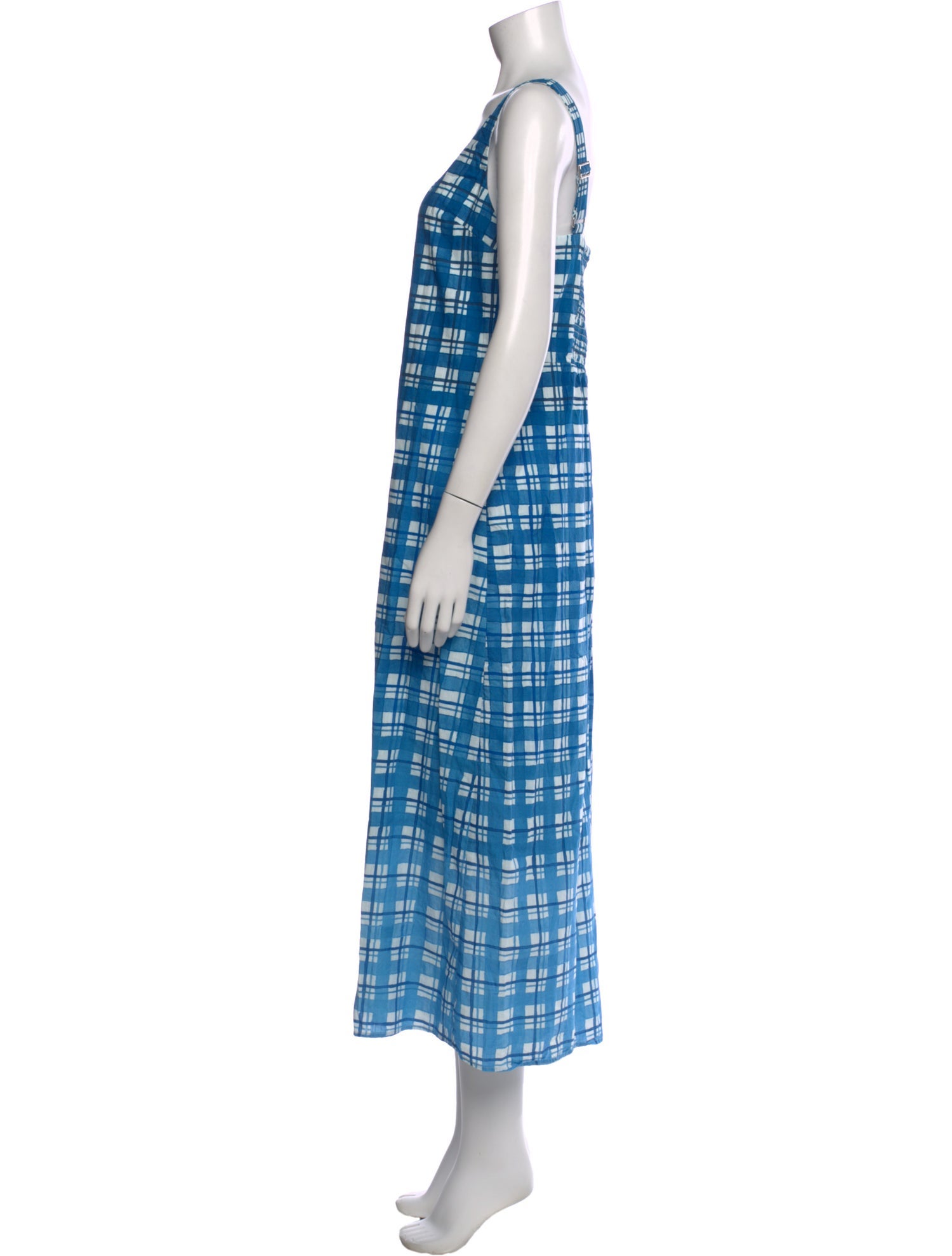 Anna Cate Plaid Print Long Dress