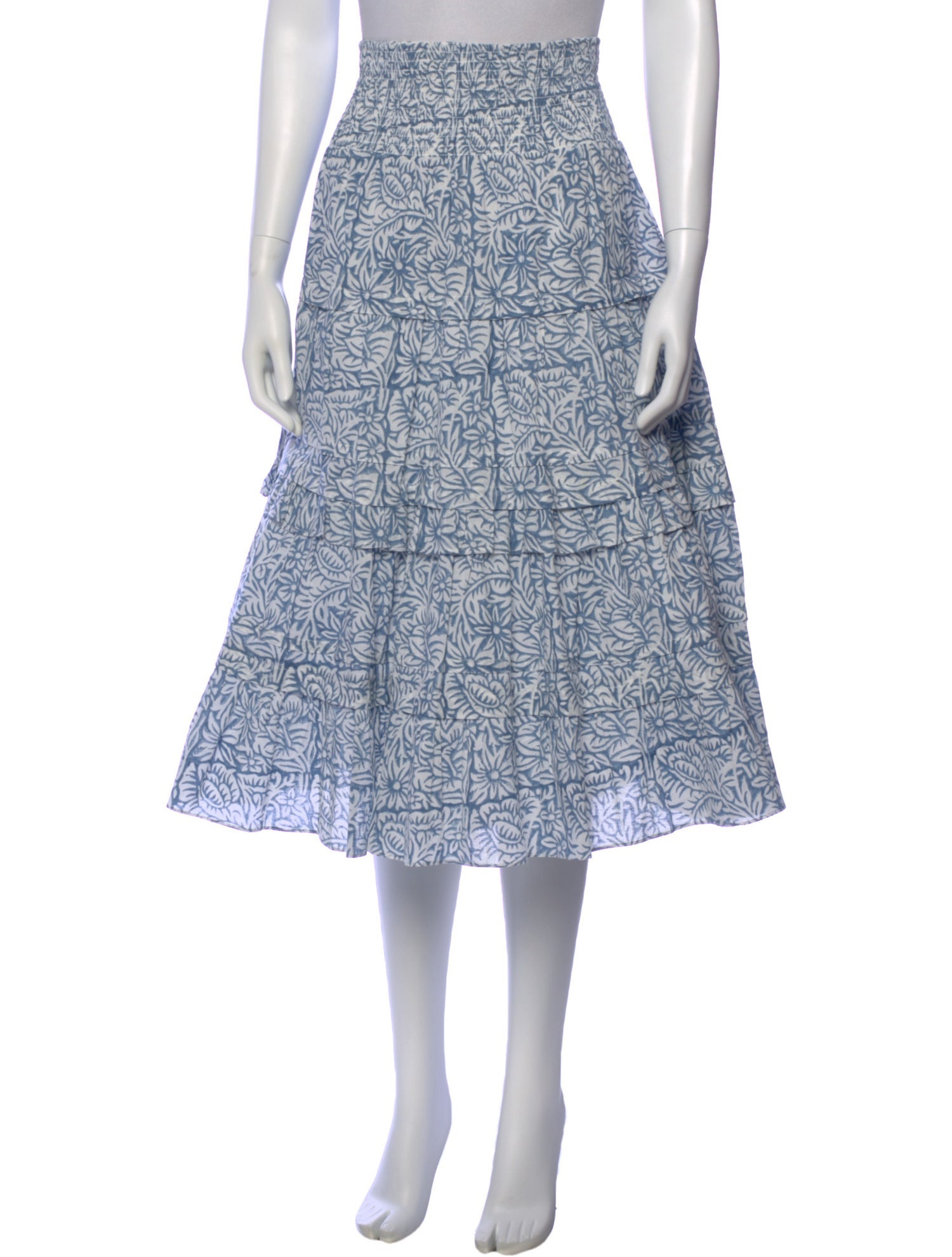 Anna Cate Printed Midi Length Skirt