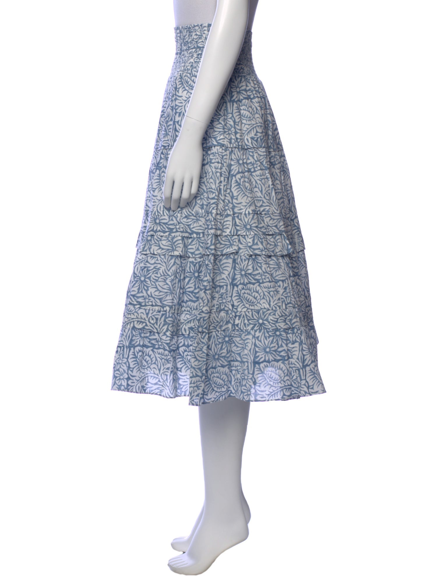 Anna Cate Printed Midi Length Skirt