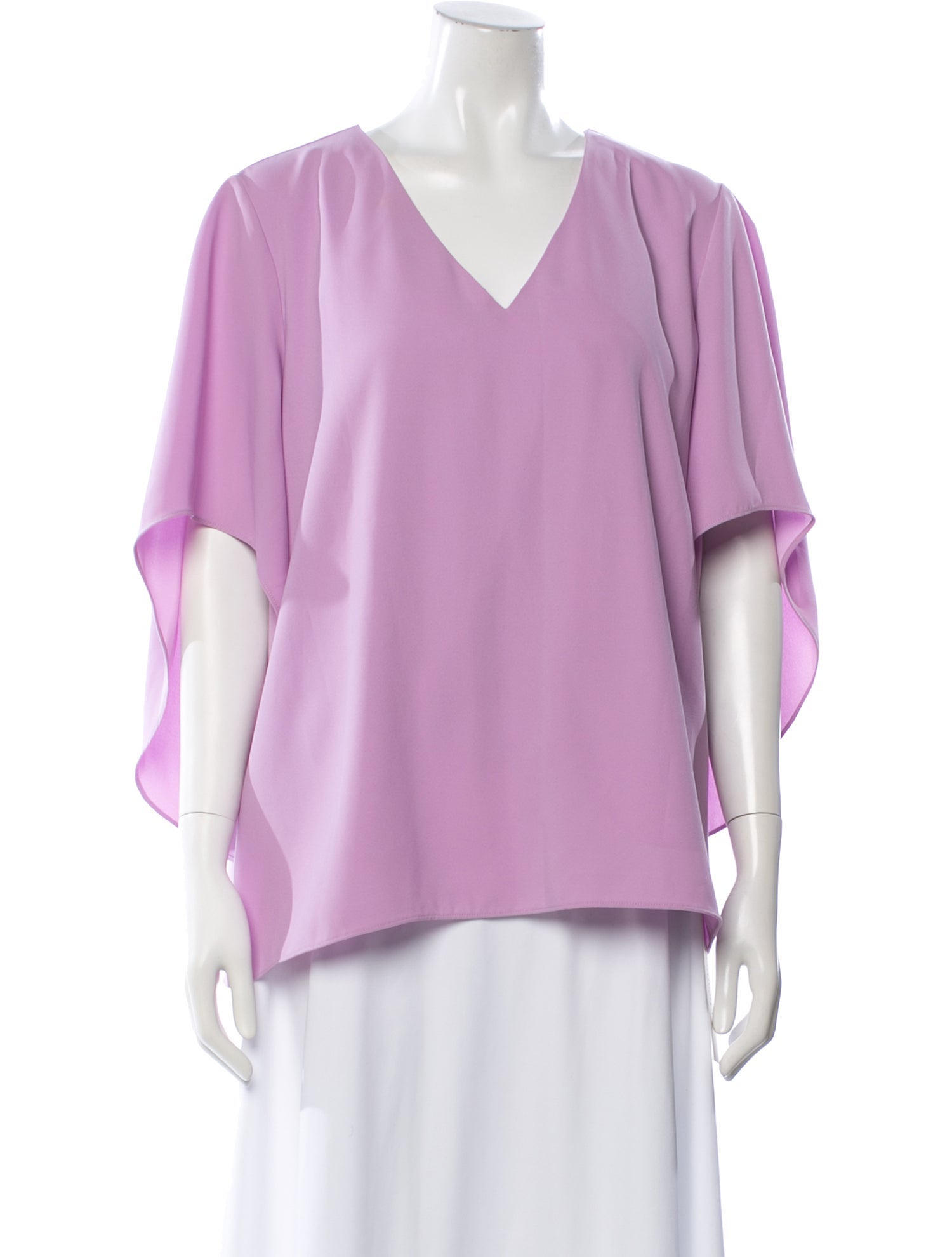 Anna Cate V-Neck Short Sleeve Blouse