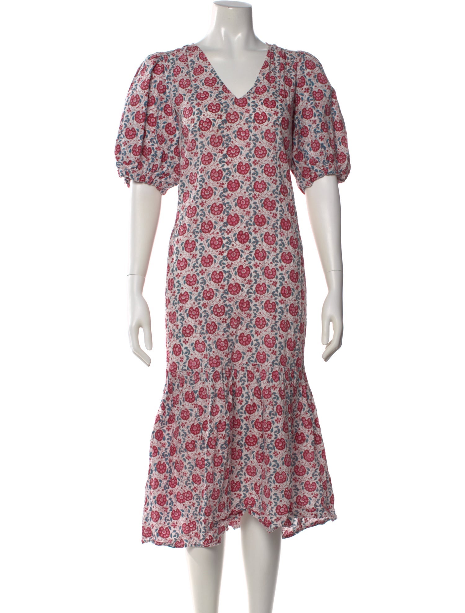 Anna Cate Floral Print Long Dress