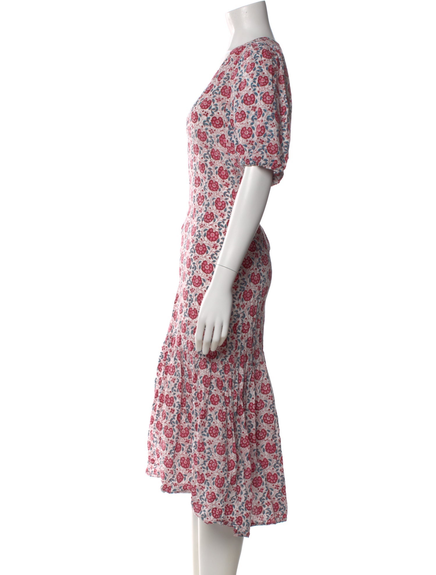 Anna Cate Floral Print Long Dress