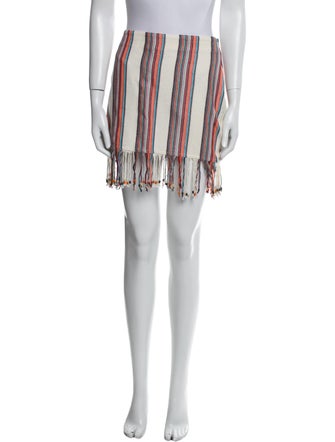 Anim Striped Mini Skirt