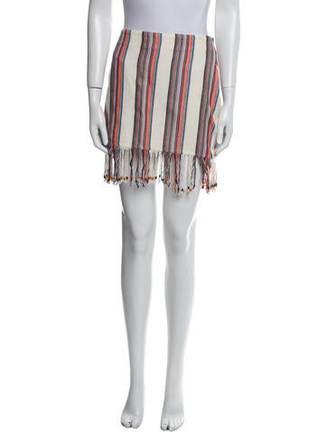 Anim Skirts Striped Mini Skirt S