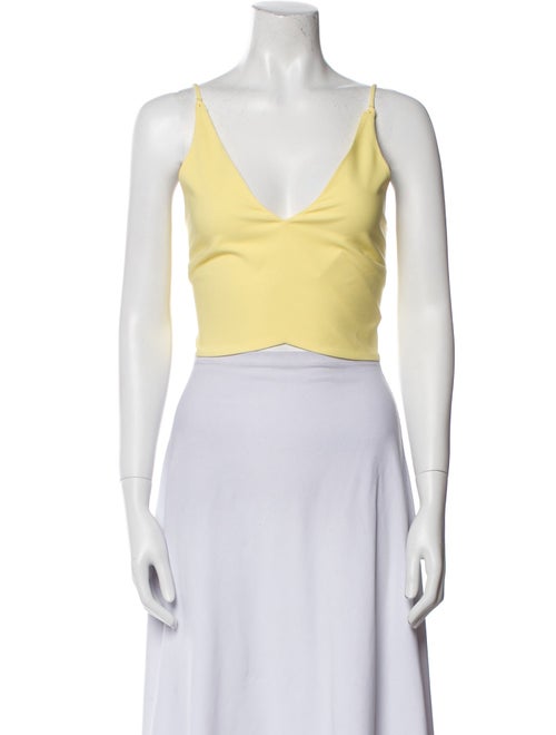 Anim Square Neckline Sleeveless Crop Top