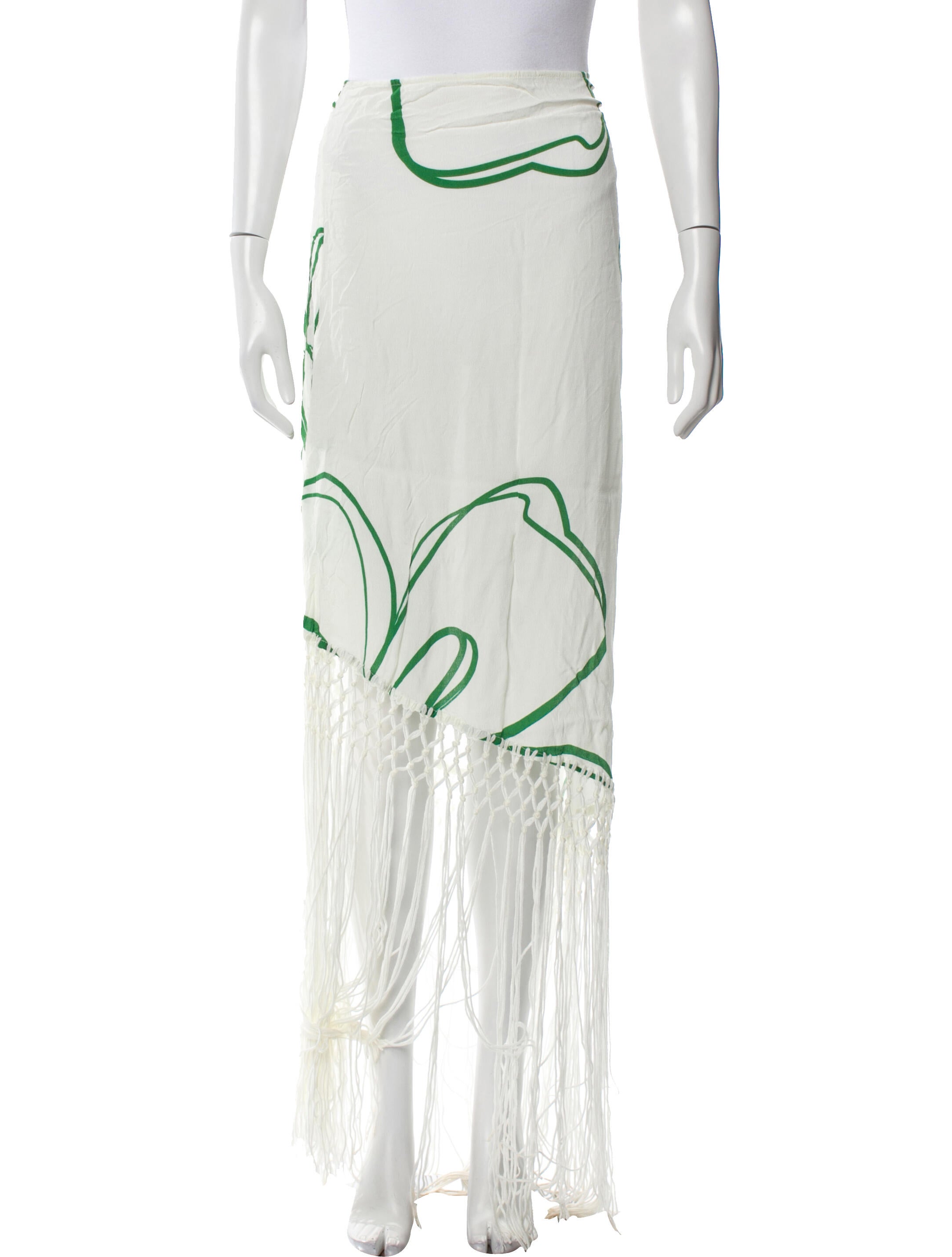 Anim Printed Midi Length Skirt