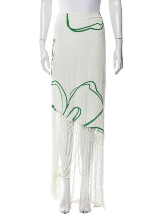 Anim Printed Midi Length Skirt