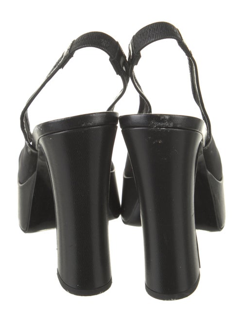 ANNY NORD Mesh Leather Trim Embellishment Slingback Sandals