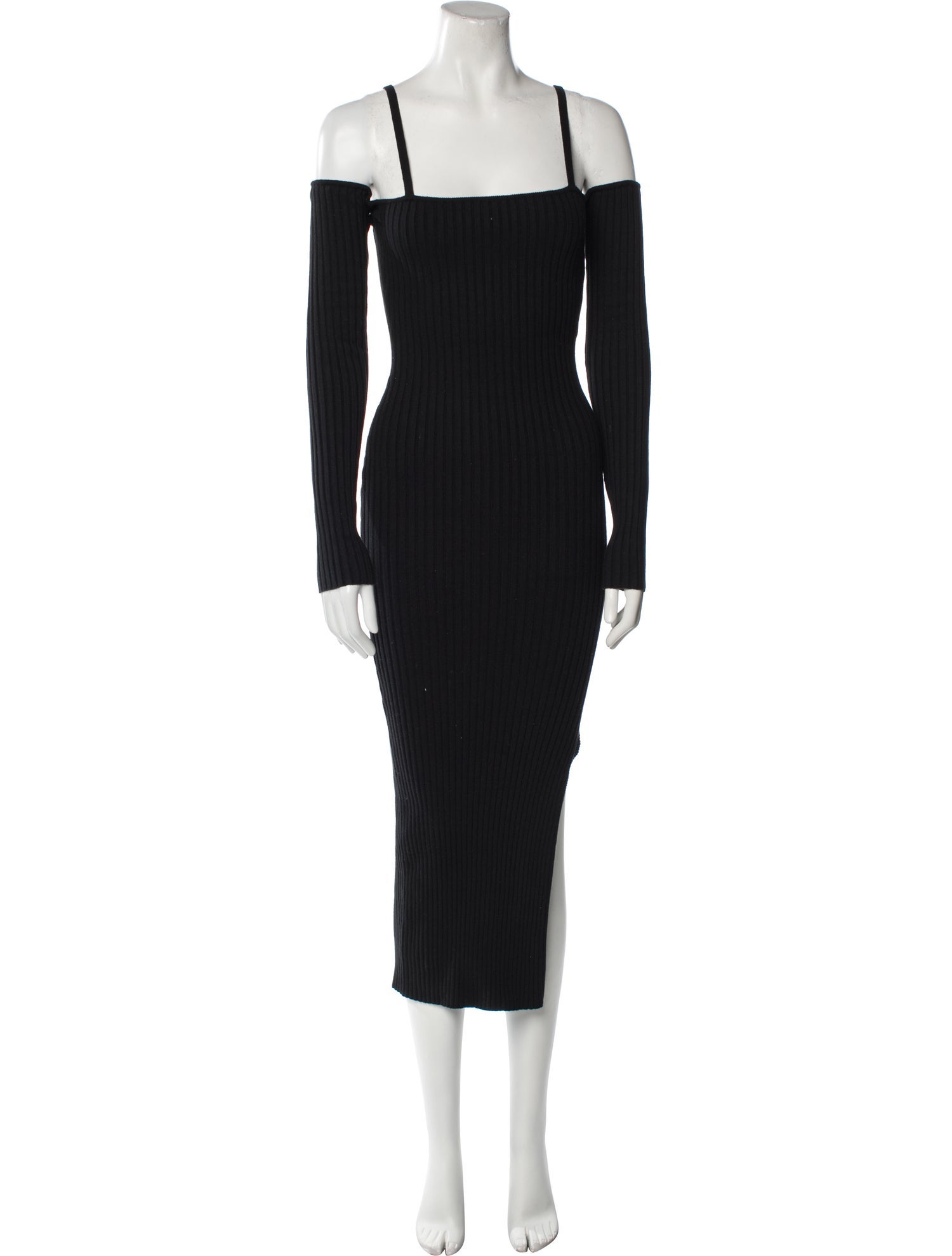 Anna Quan Square Neckline Midi Length Dress