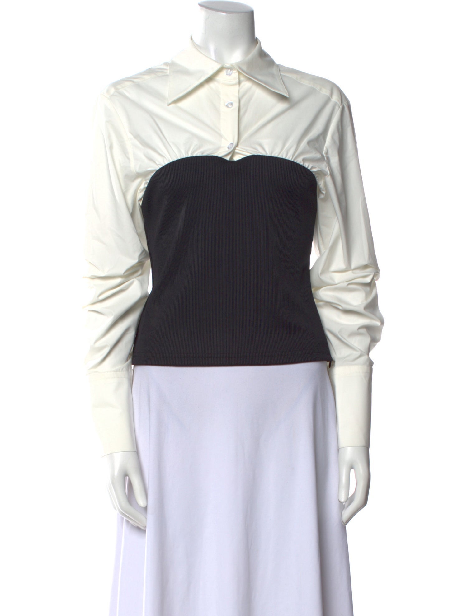 Anna Quan Mock Neck Three-Quarter Sleeve Top w/ Tags