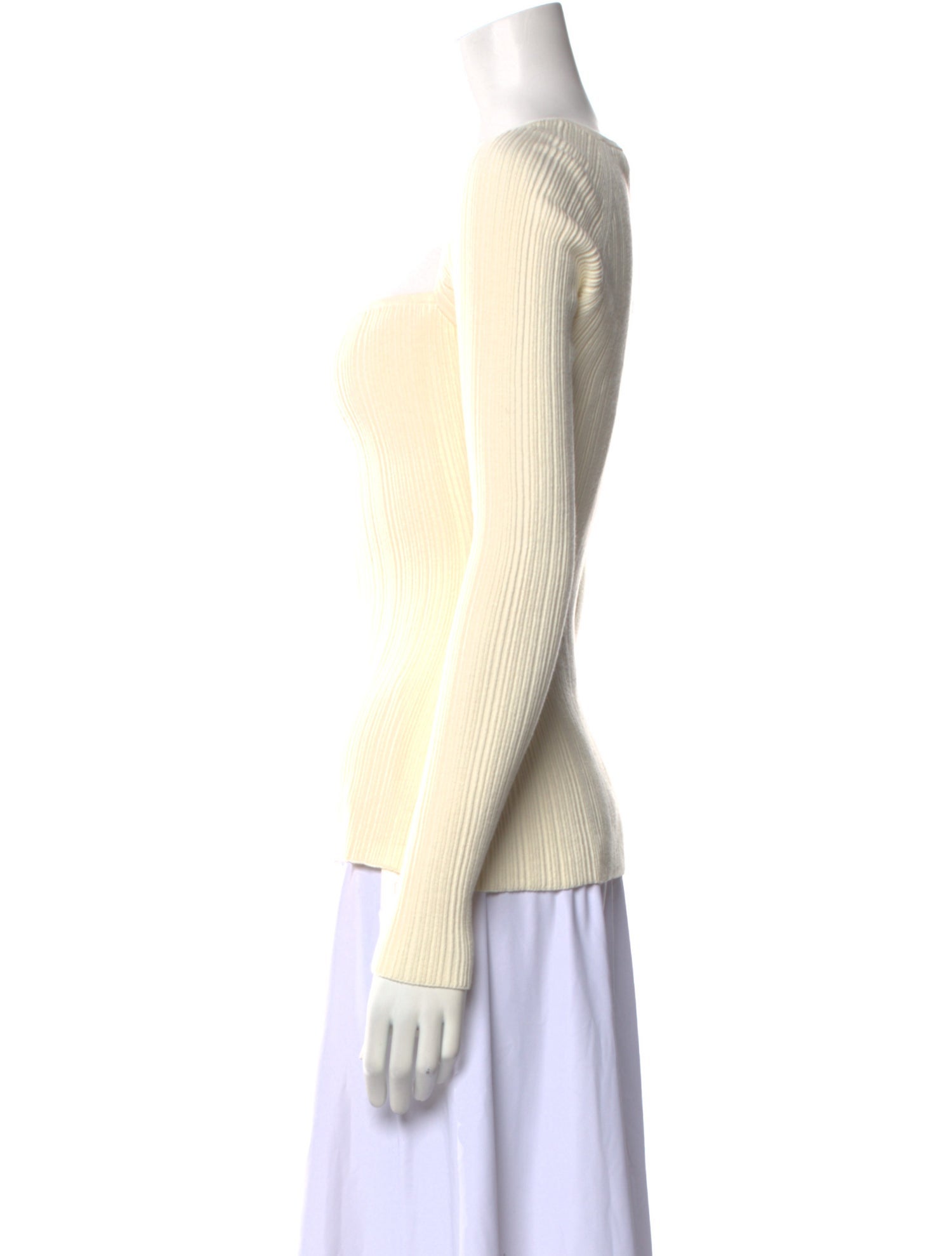 Anna Quan Square Neckline Long Sleeve Top