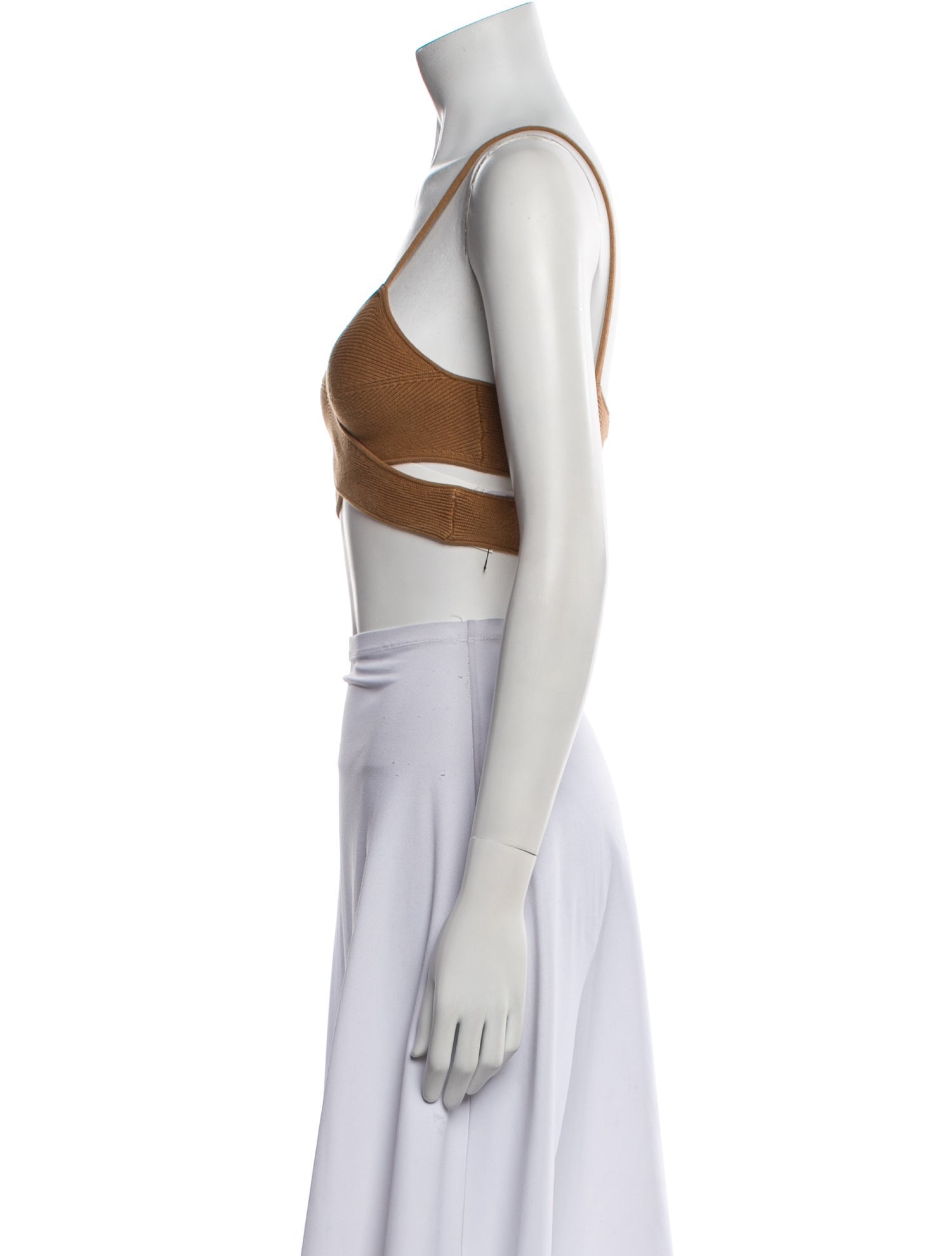 Anna Quan V-Neck Sleeveless Crop Top