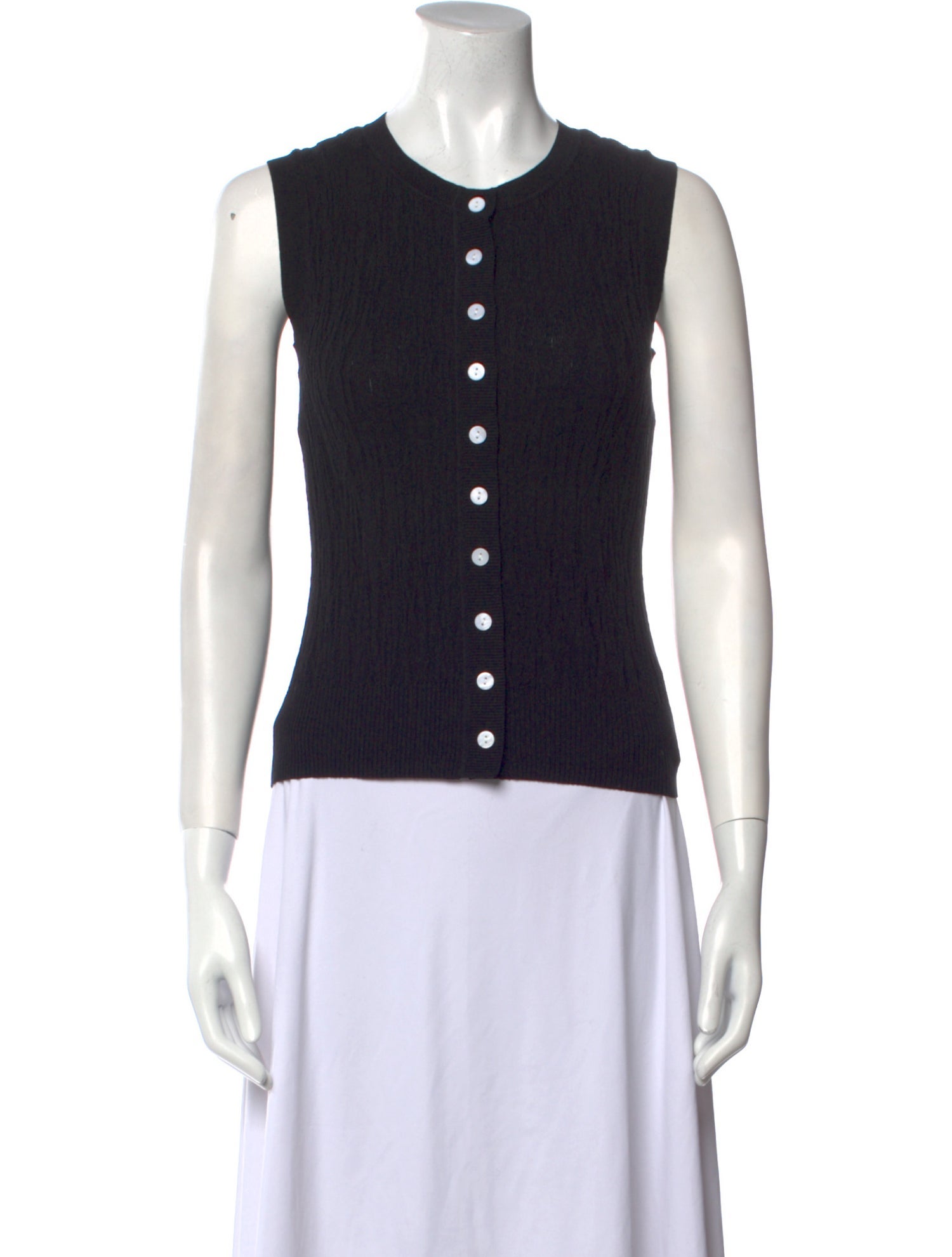 Anna Quan Crew Neck Sleeveless Top