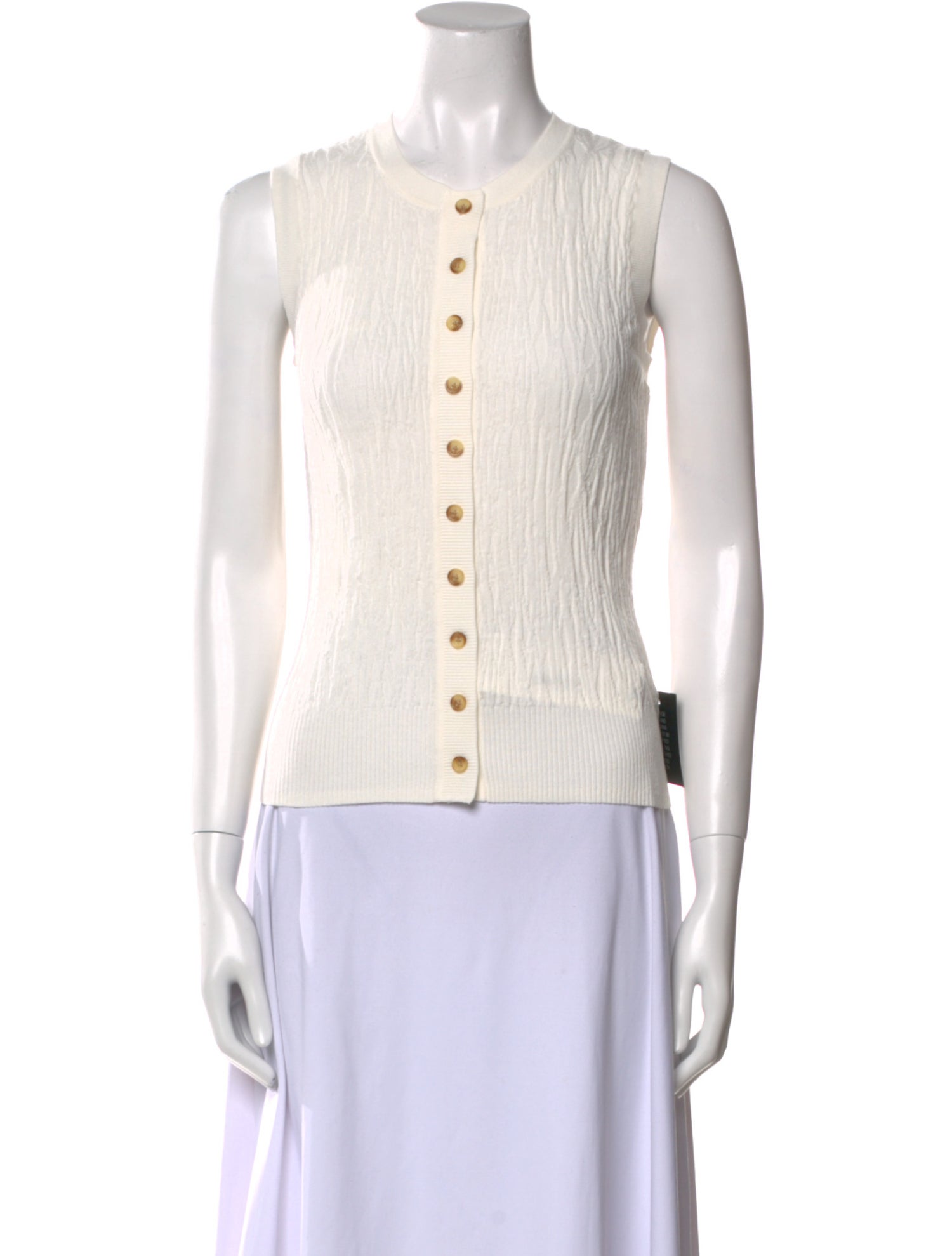 Anna Quan Crew Neck Sleeveless Top