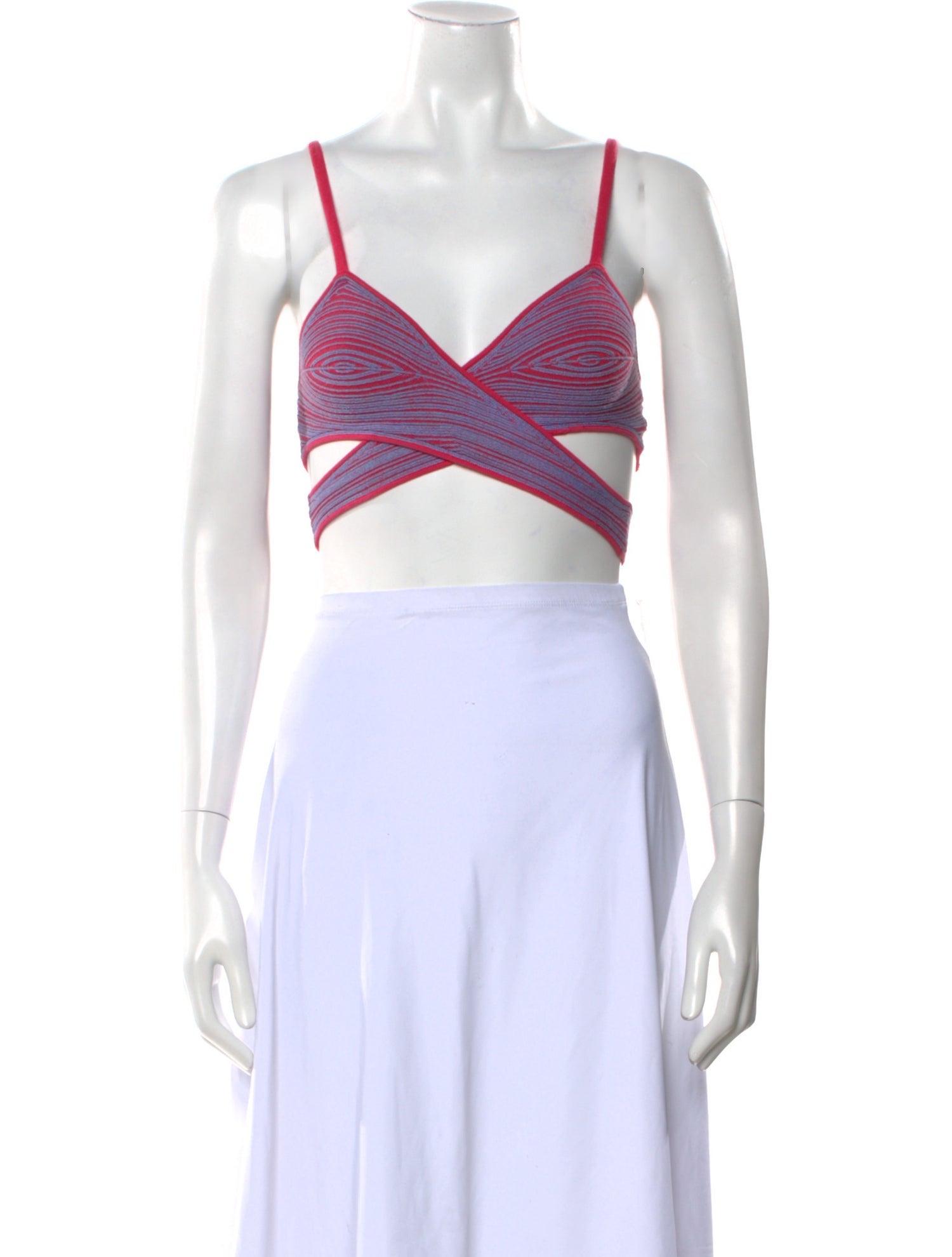 Anna Quan V-Neck Sleeveless Crop Top