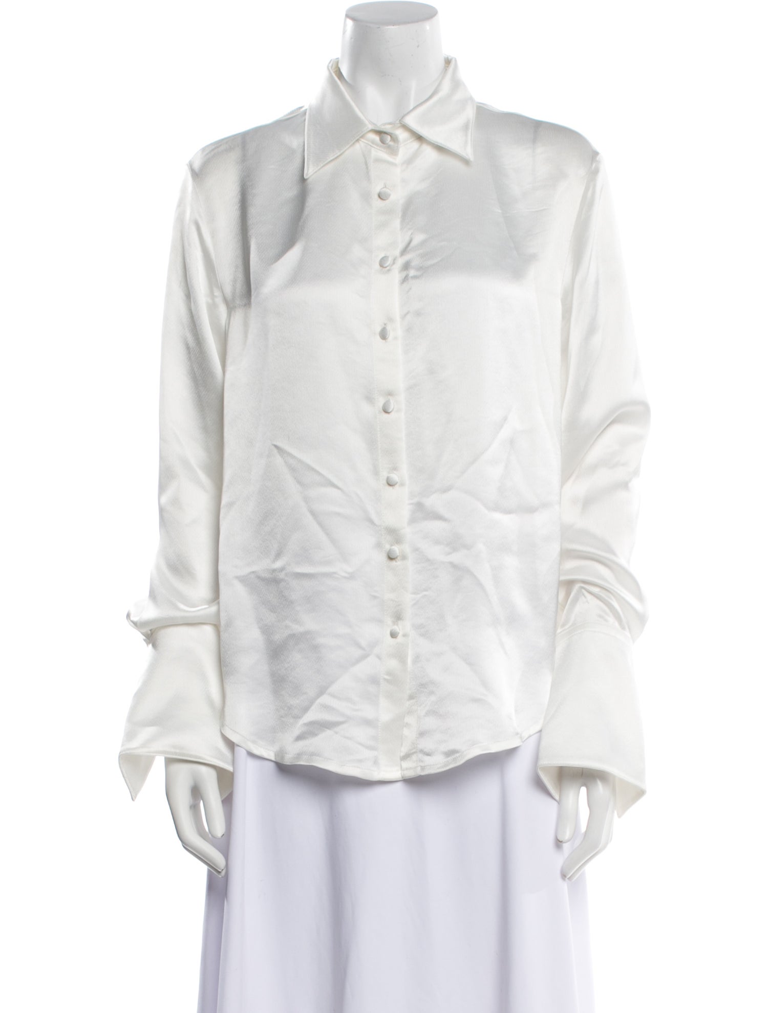 Anna Quan Long Sleeve Button-Up Top