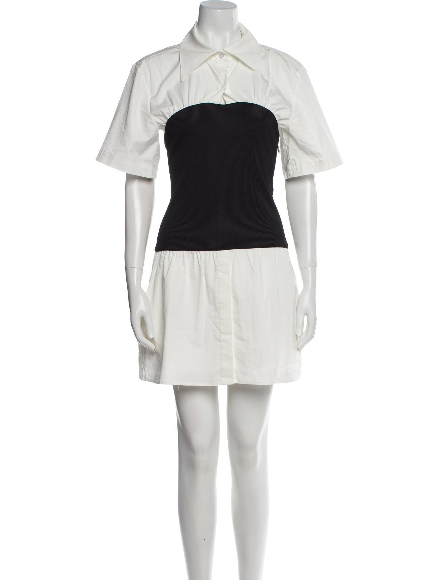 Anna Quan Colorblock Pattern Mini Dress