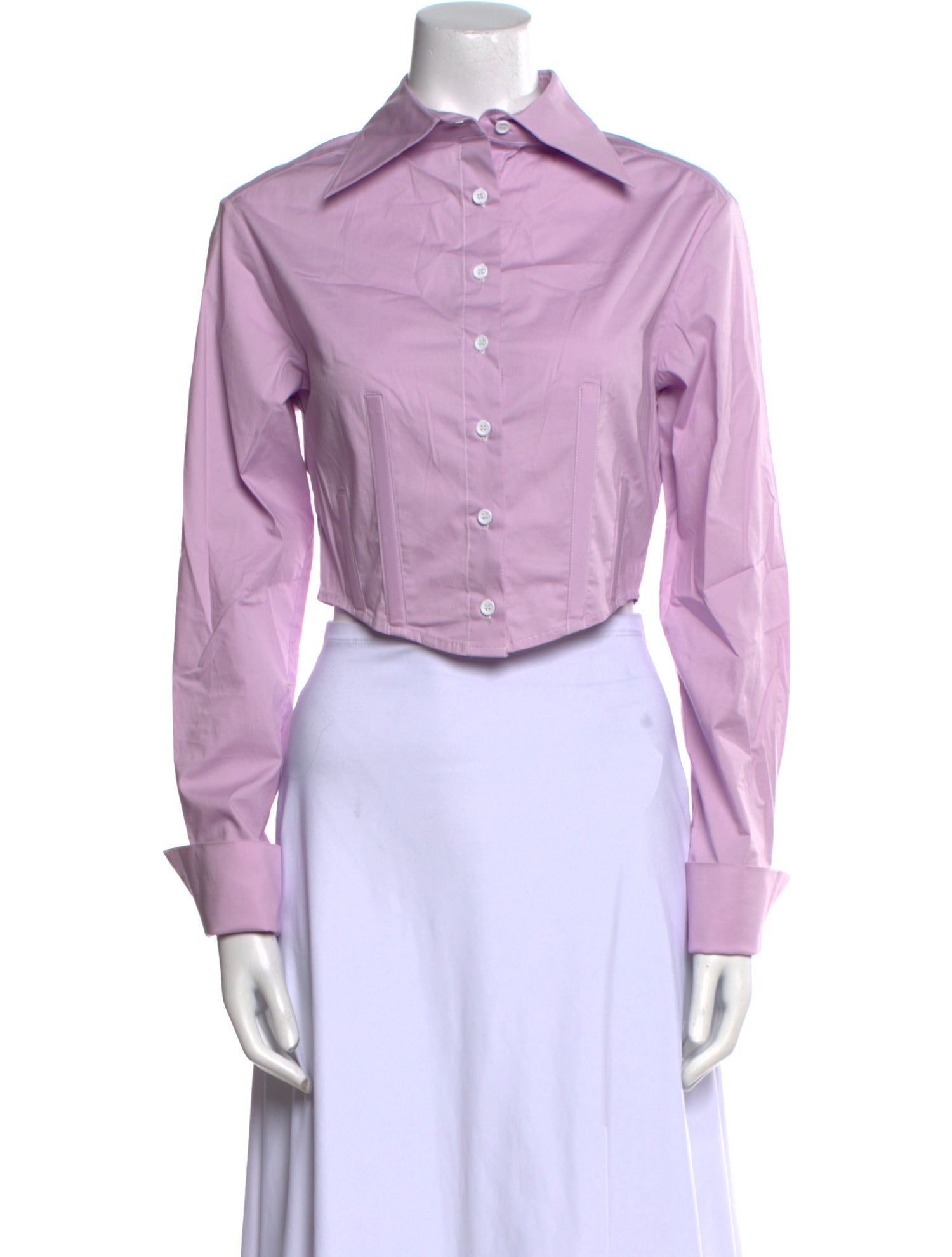 Anna Quan Long Sleeve Button-Up Top