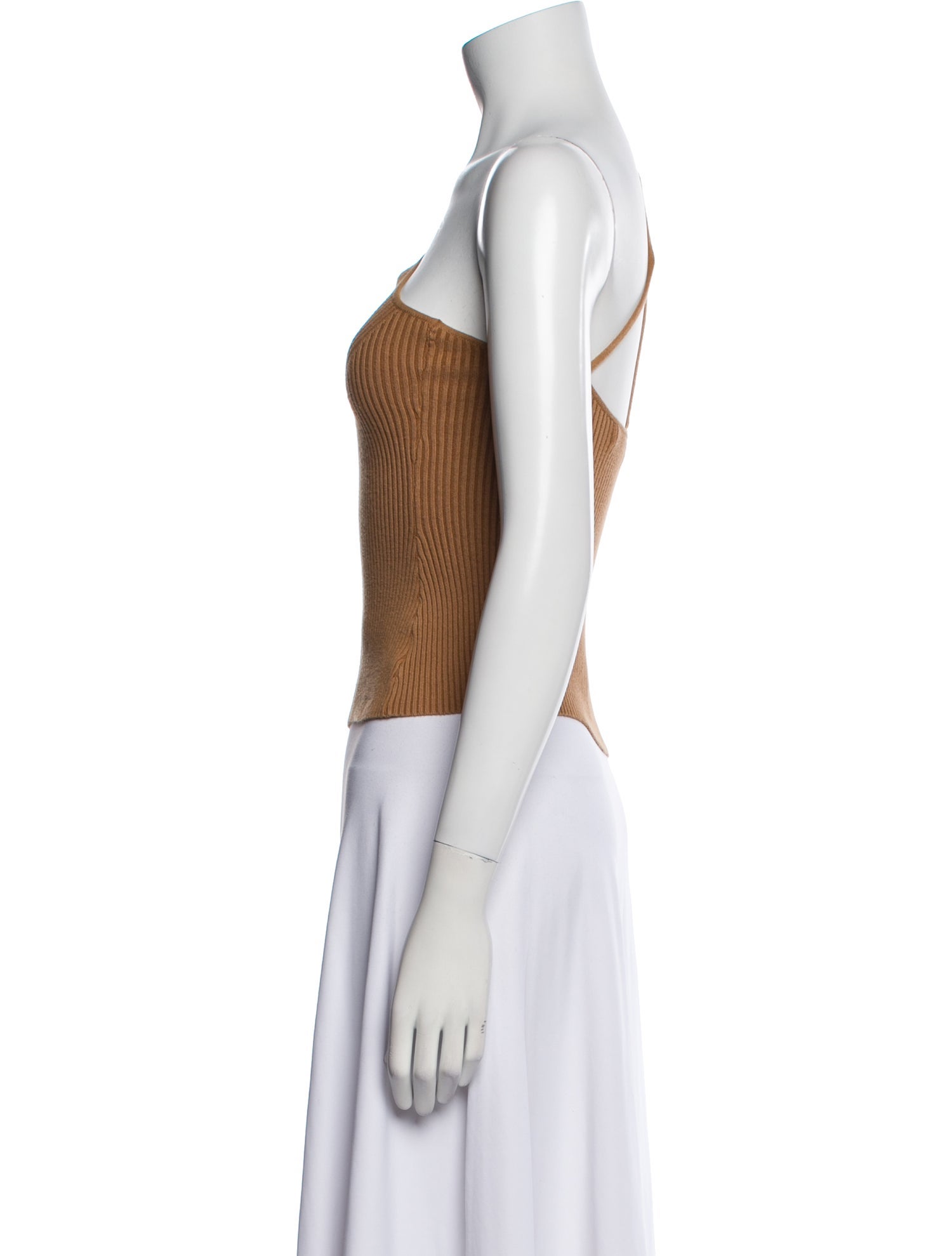 Anna Quan One-Shoulder Sleeveless Crop Top