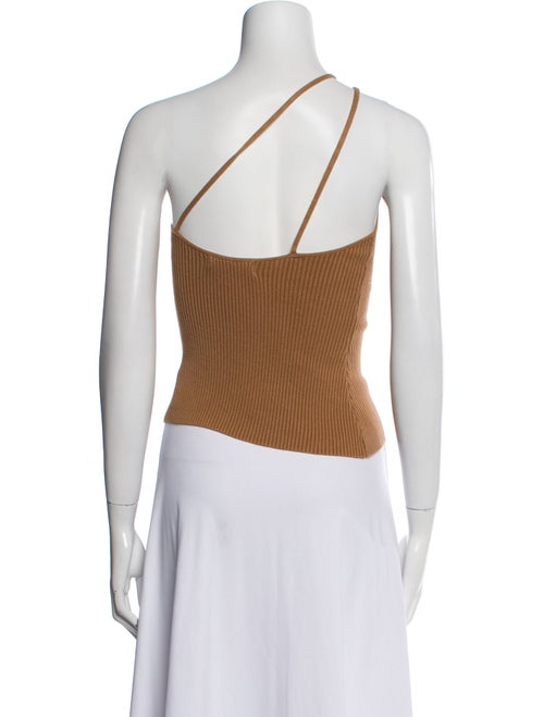 Anna Quan One-Shoulder Sleeveless Crop Top