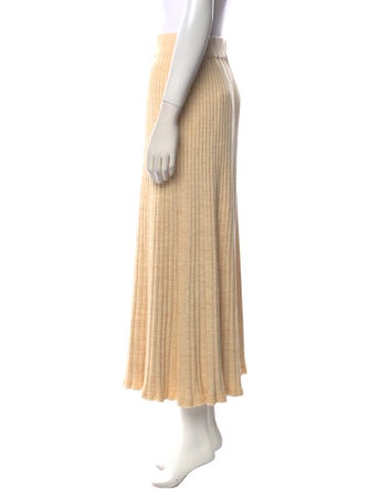 Anna Quan Pleated Accents Midi Length Skirt