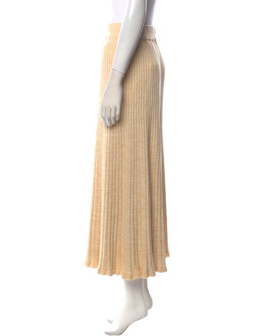 Anna Quan Pleated Accents Midi Length Skirt