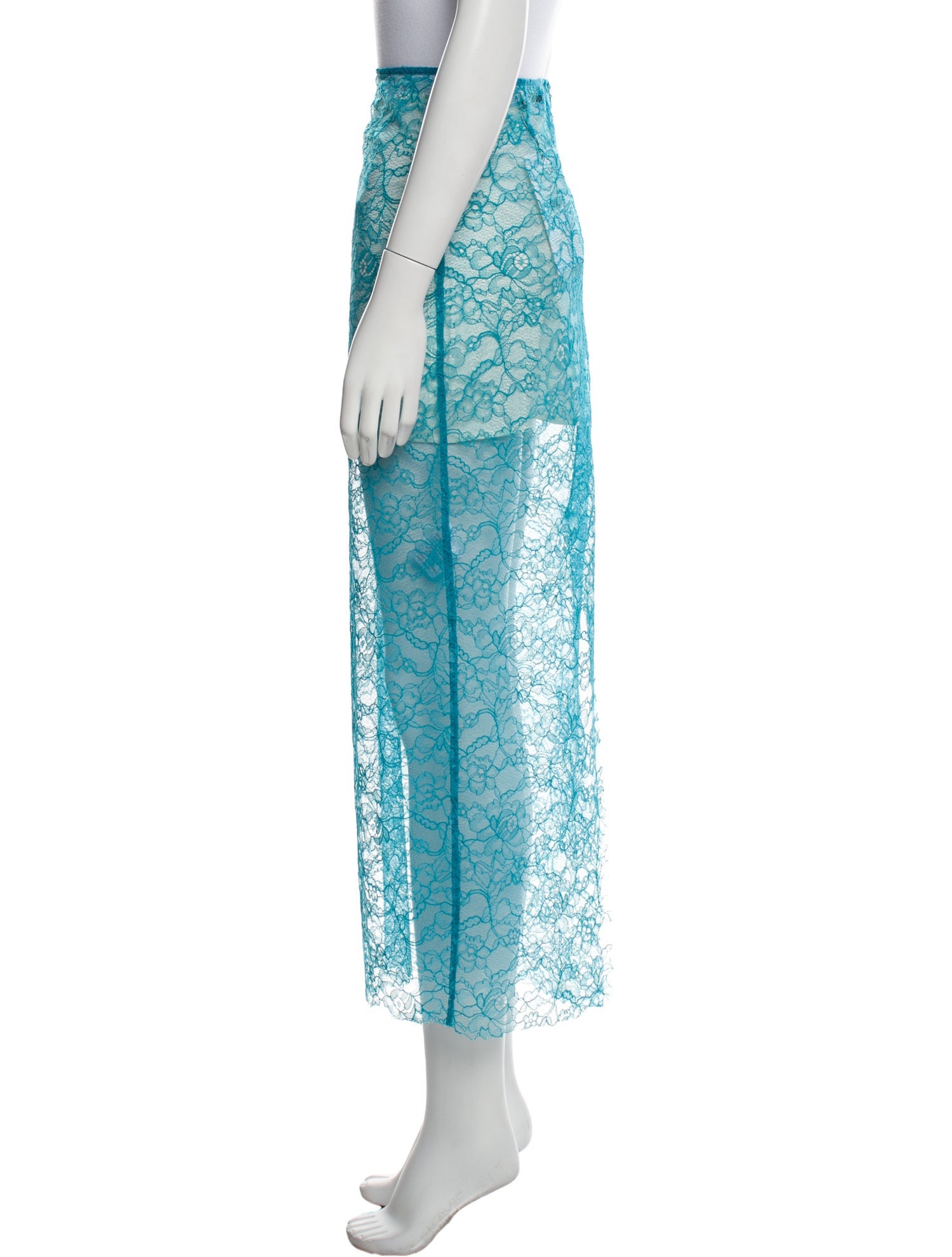 Anna Quan Lace Pattern Midi Length Skirt w/ Tags