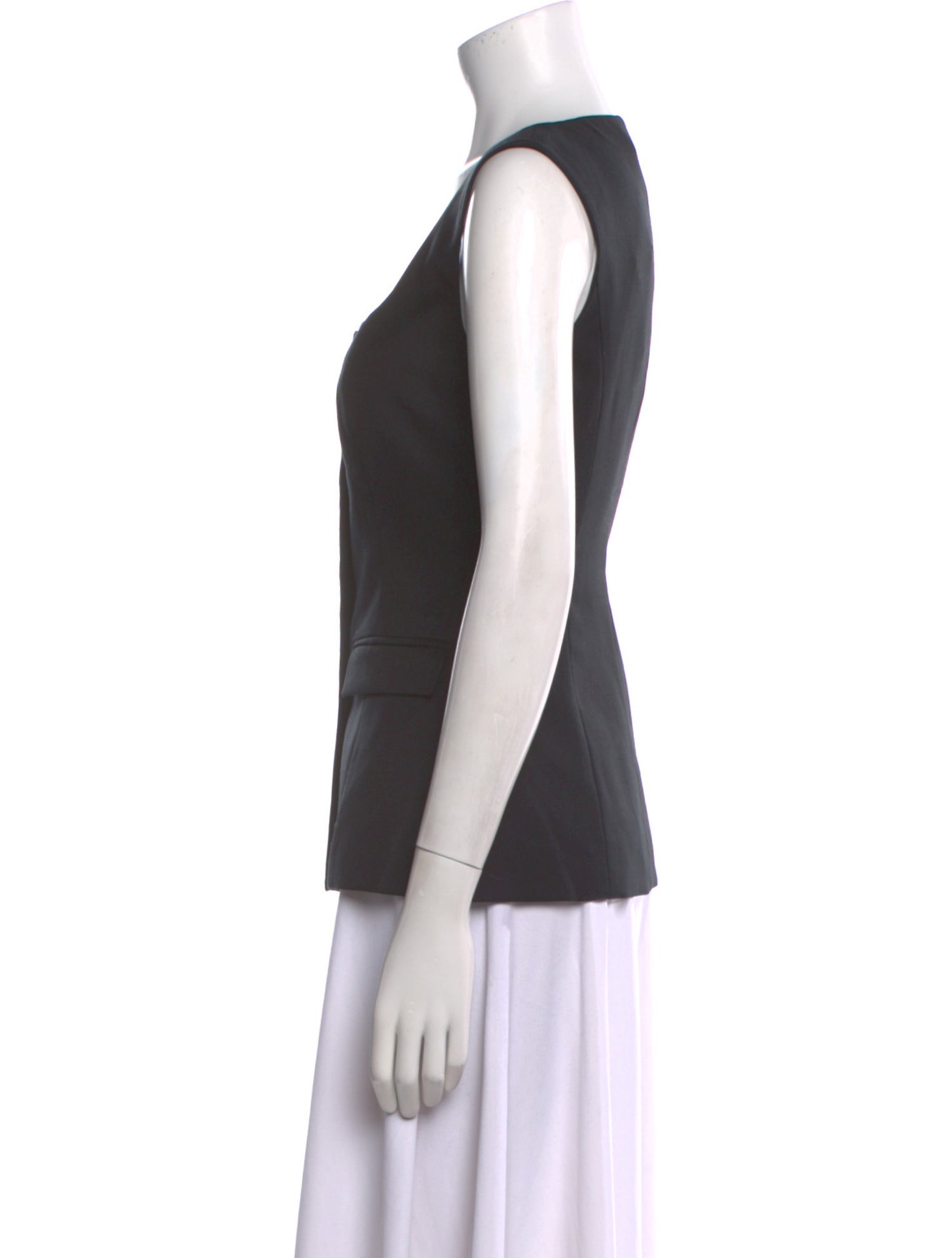 Anna Quan Wool Square Neckline Top