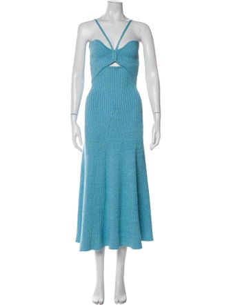 Anna Quan V-Neck Midi Length Dress