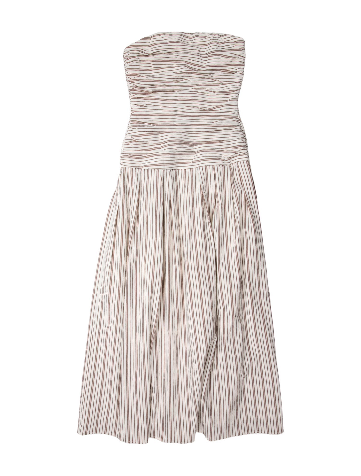 Anna Quan Striped Midi Length Dress