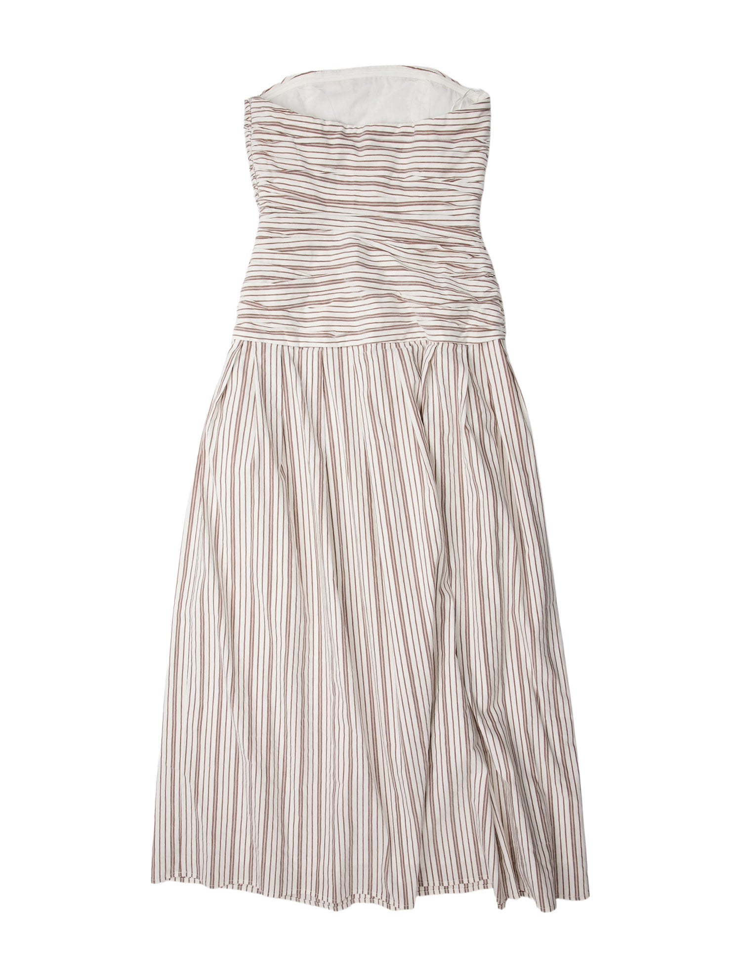 Anna Quan Striped Midi Length Dress
