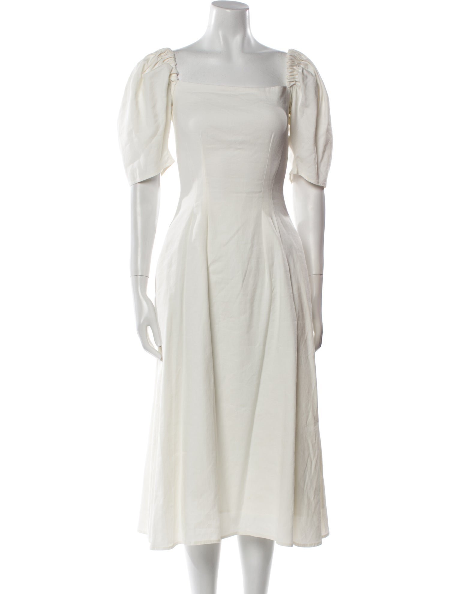 Anna Quan Square Neckline Midi Length Dress