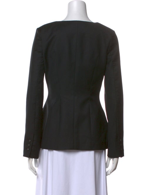 Anna Quan Wool Scoop Neck Button-Up Top