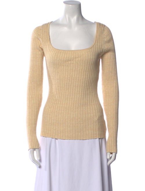 Anna Quan Square Neckline Long Sleeve Top