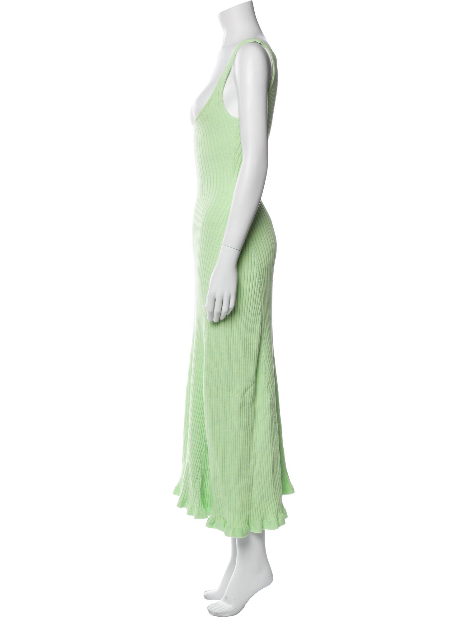 Anna Quan Square Neckline Midi Length Dress