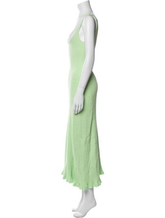 Anna Quan Square Neckline Midi Length Dress