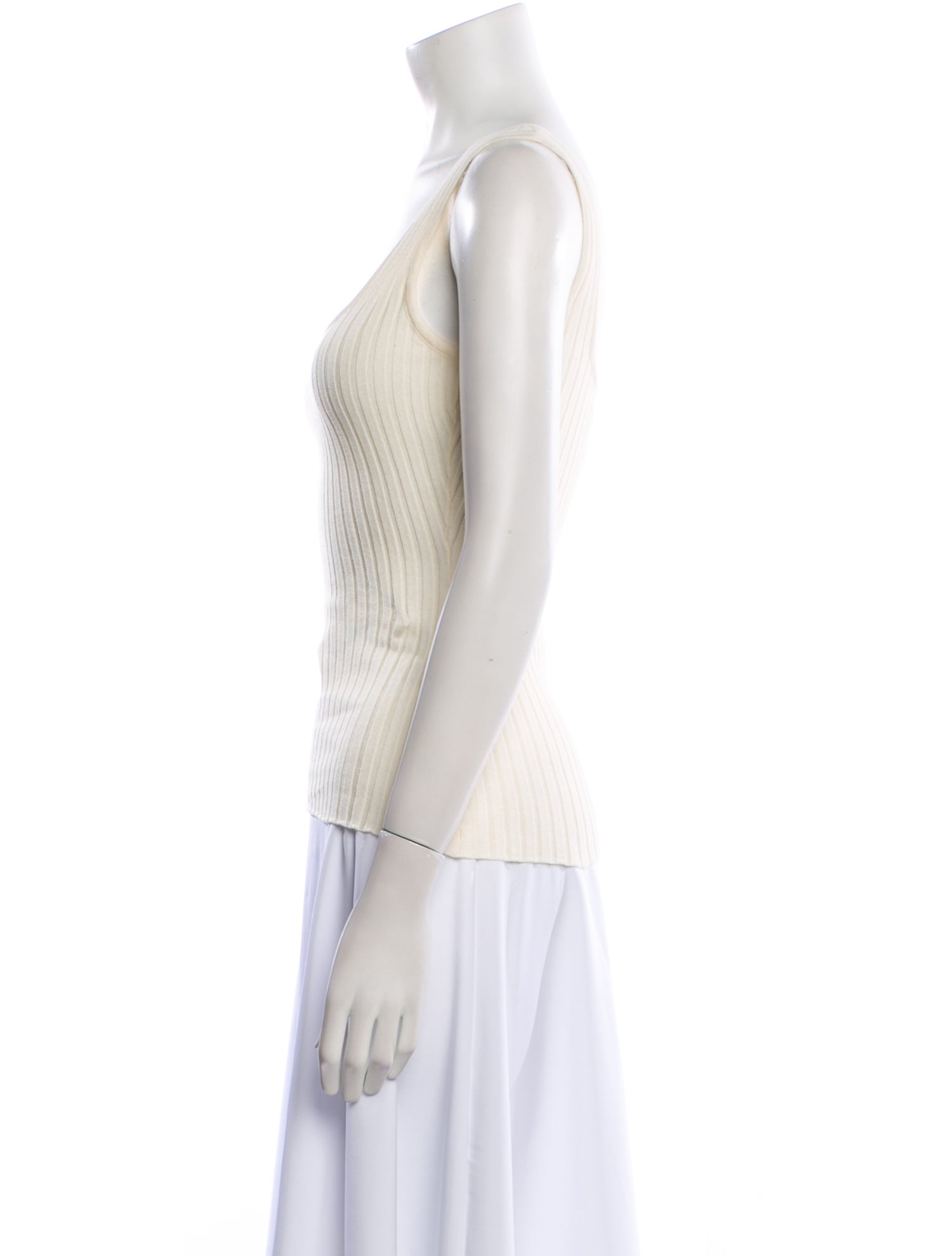 Anna Quan Square Neckline Sleeveless Top