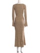 Anna Quan Scoop Neck Long Dress