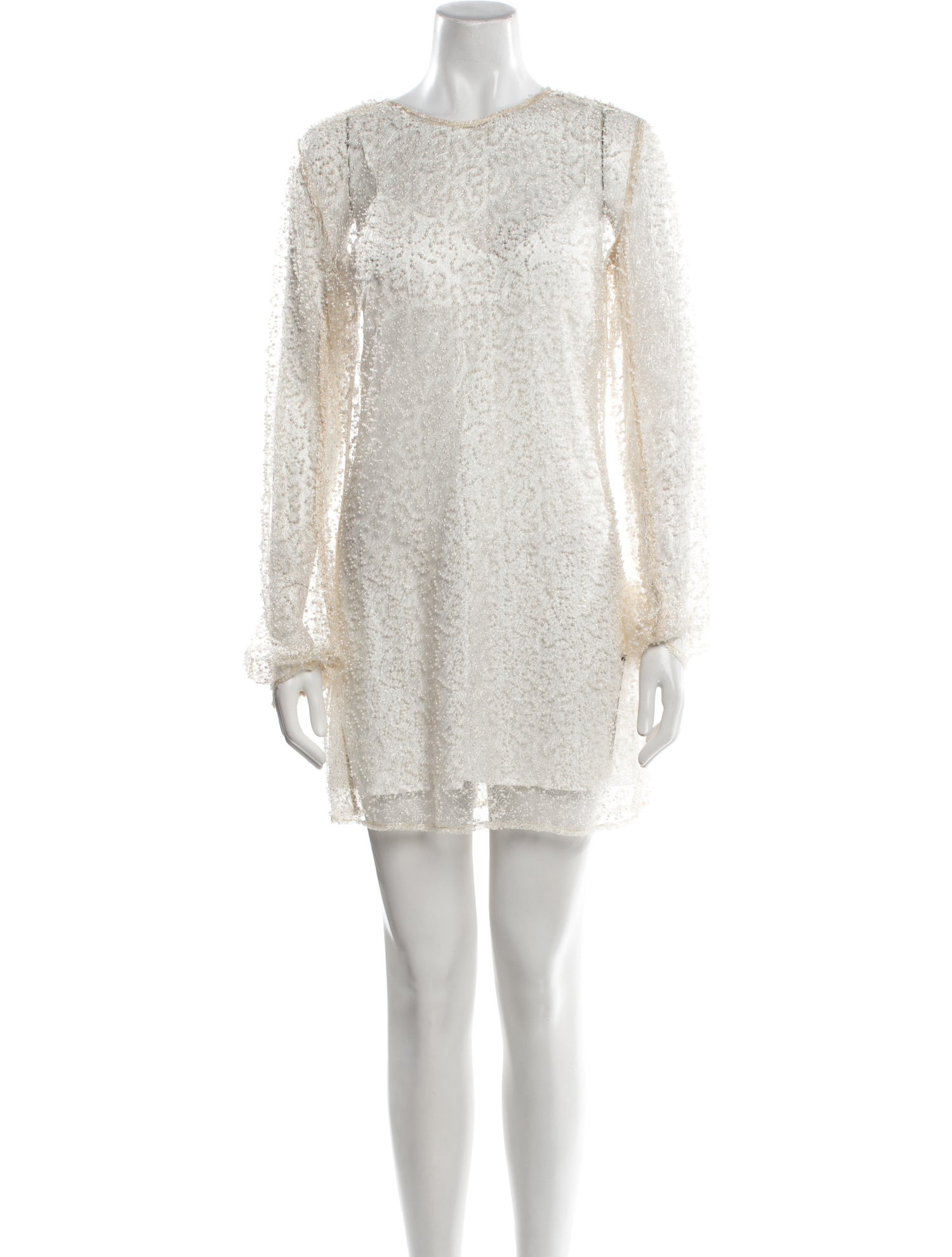 Anna Quan Bateau Neckline Mini Dress