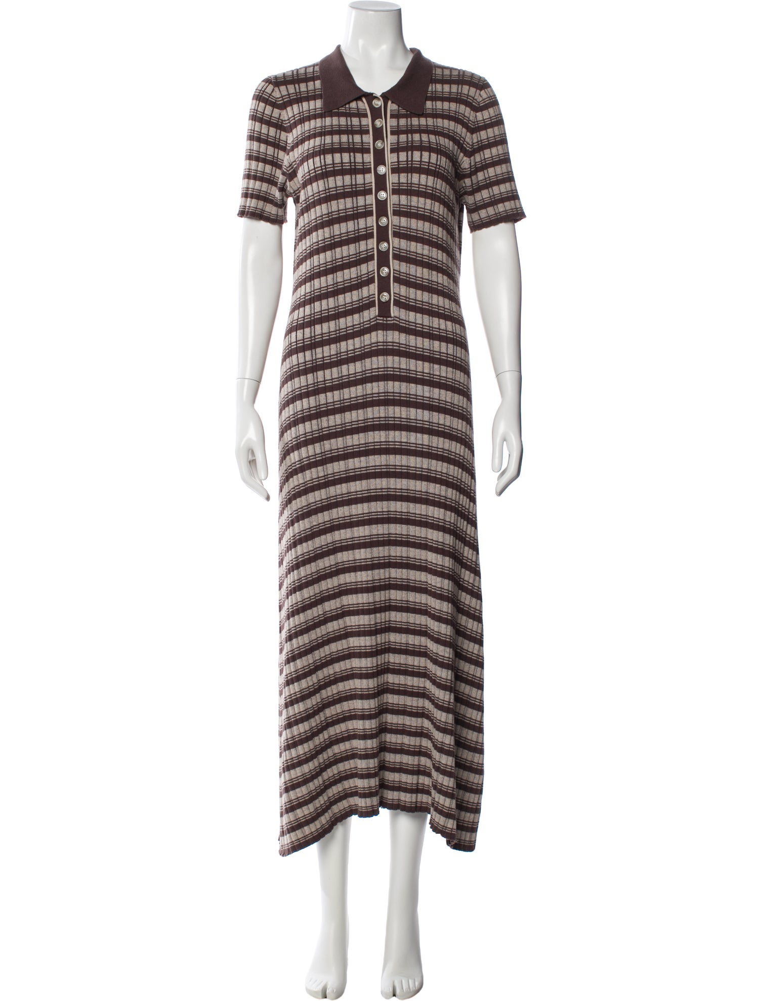 Anna Quan Striped Long Dress