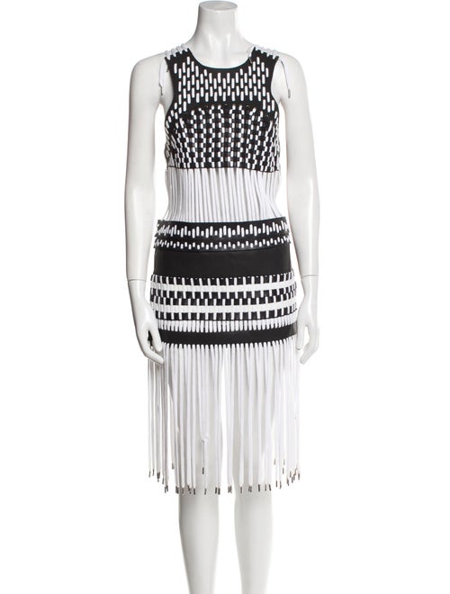 Anne Sofie Madsen Leather Midi Length Dress