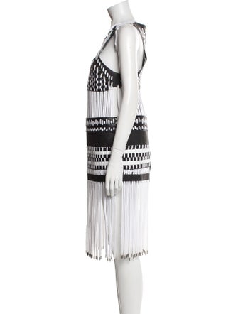 Anne Sofie Madsen Leather Midi Length Dress