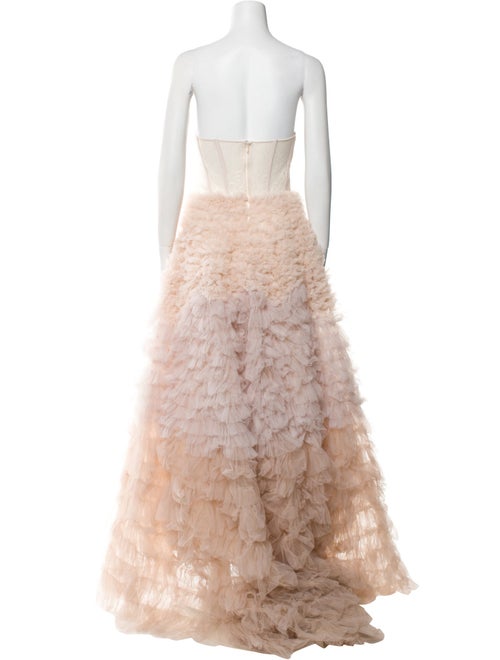 Andrea & Leo Lace Pattern Long Dress