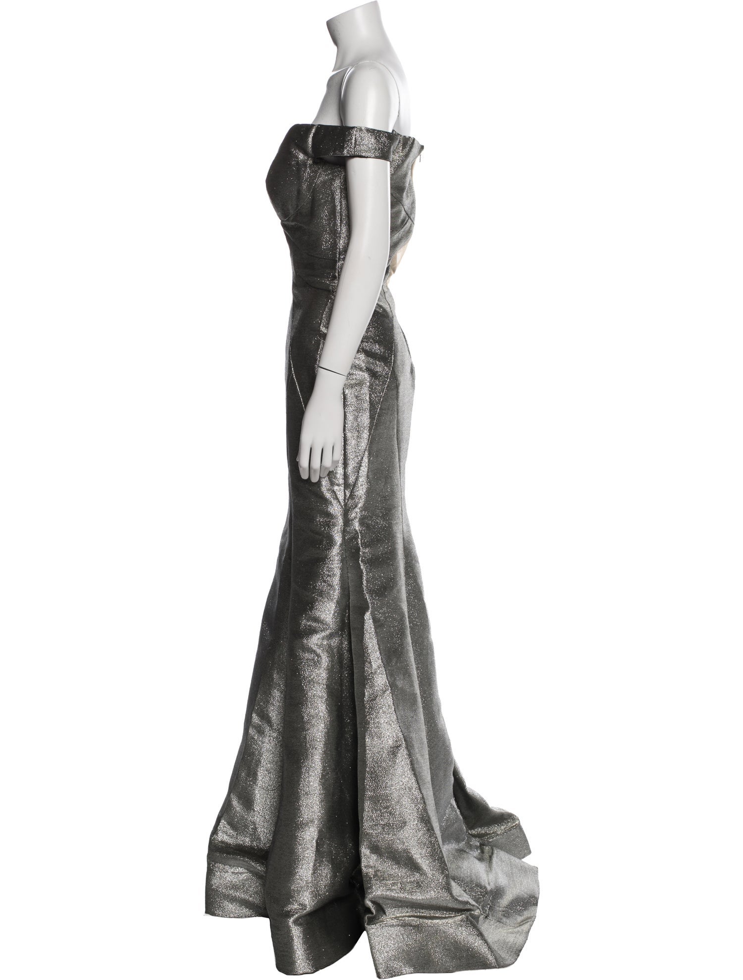 Andrea & Leo Off-The-Shoulder Long Dress