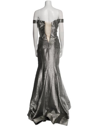 Andrea & Leo Off-The-Shoulder Long Dress