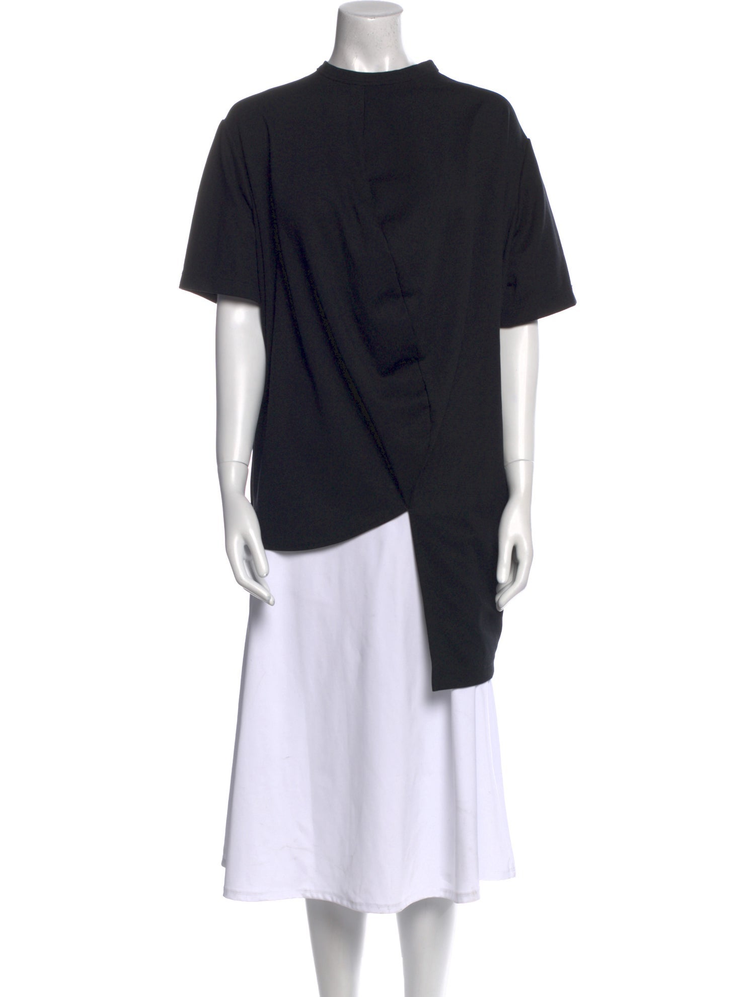 Anrealage Mock Neck Short Sleeve Tunic