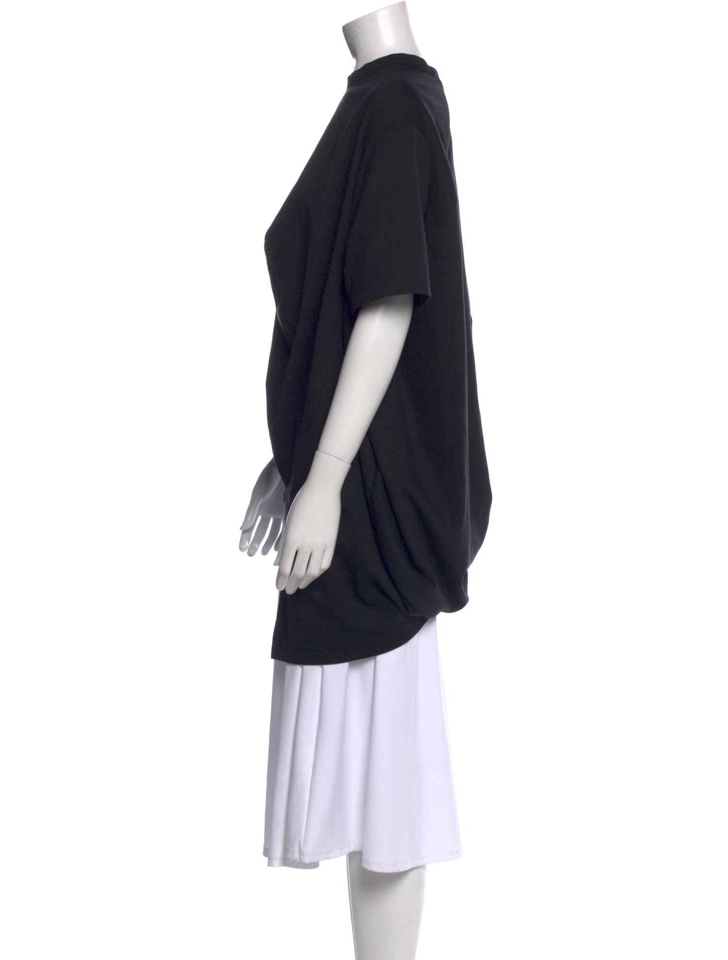 Anrealage Mock Neck Short Sleeve Tunic