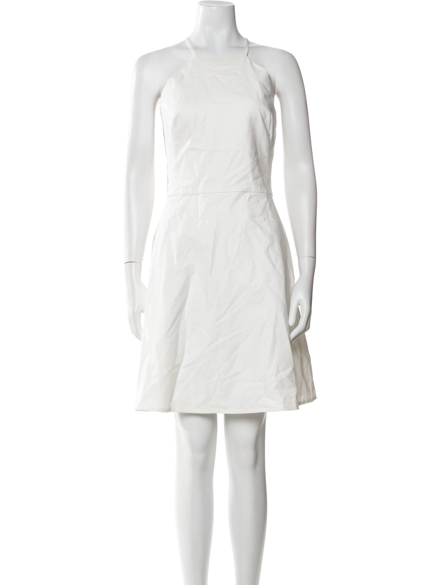 Andrea Marques Square Neckline Mini Dress