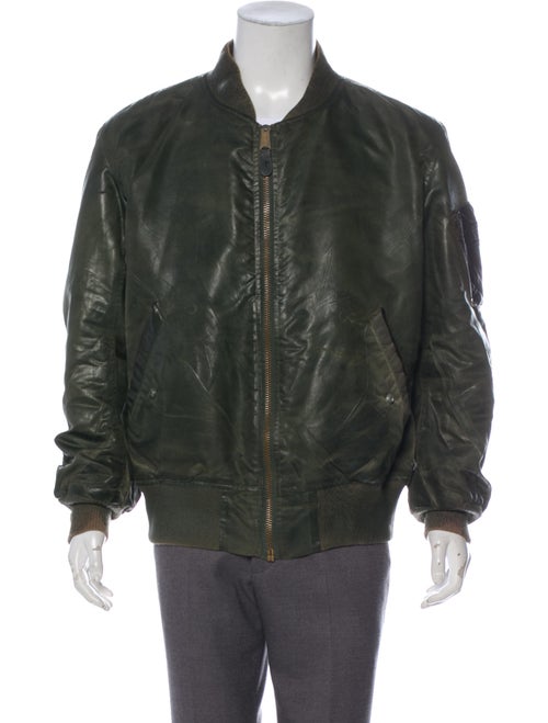 Antonio Barragan Wax Bomber Jacket green
