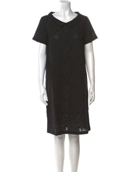 Anna Maria Paletti V-Neck Knee-Length Dress